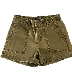 Banana Republic Olive Green Utility Cotton Shorts size 2